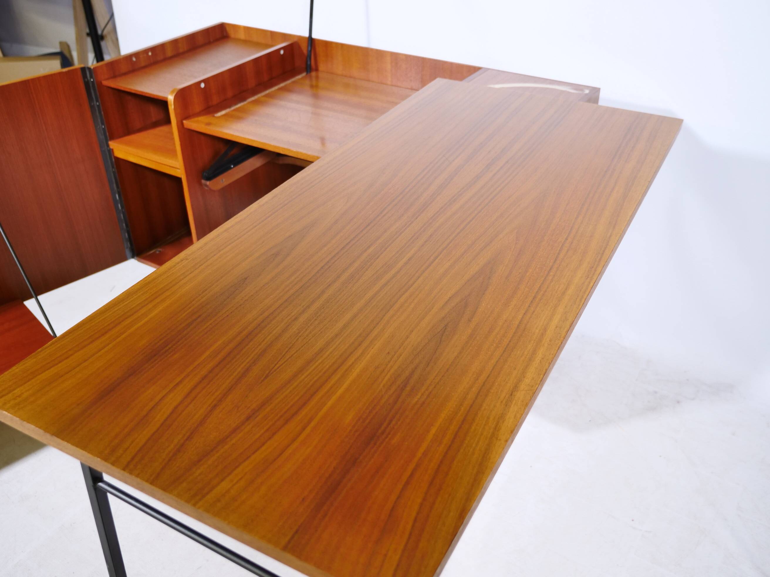 Mid-Century sideboard desk combination in teak, 1960s