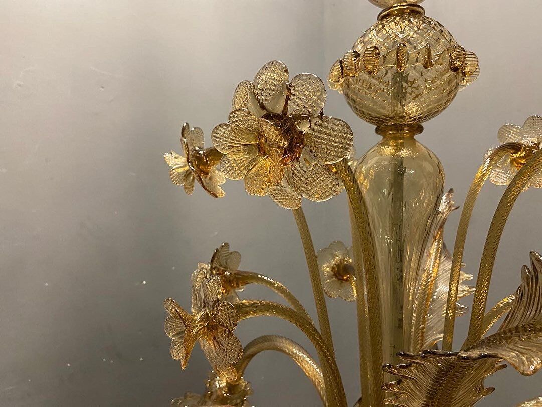 Venetian glass chandelier, 1960s