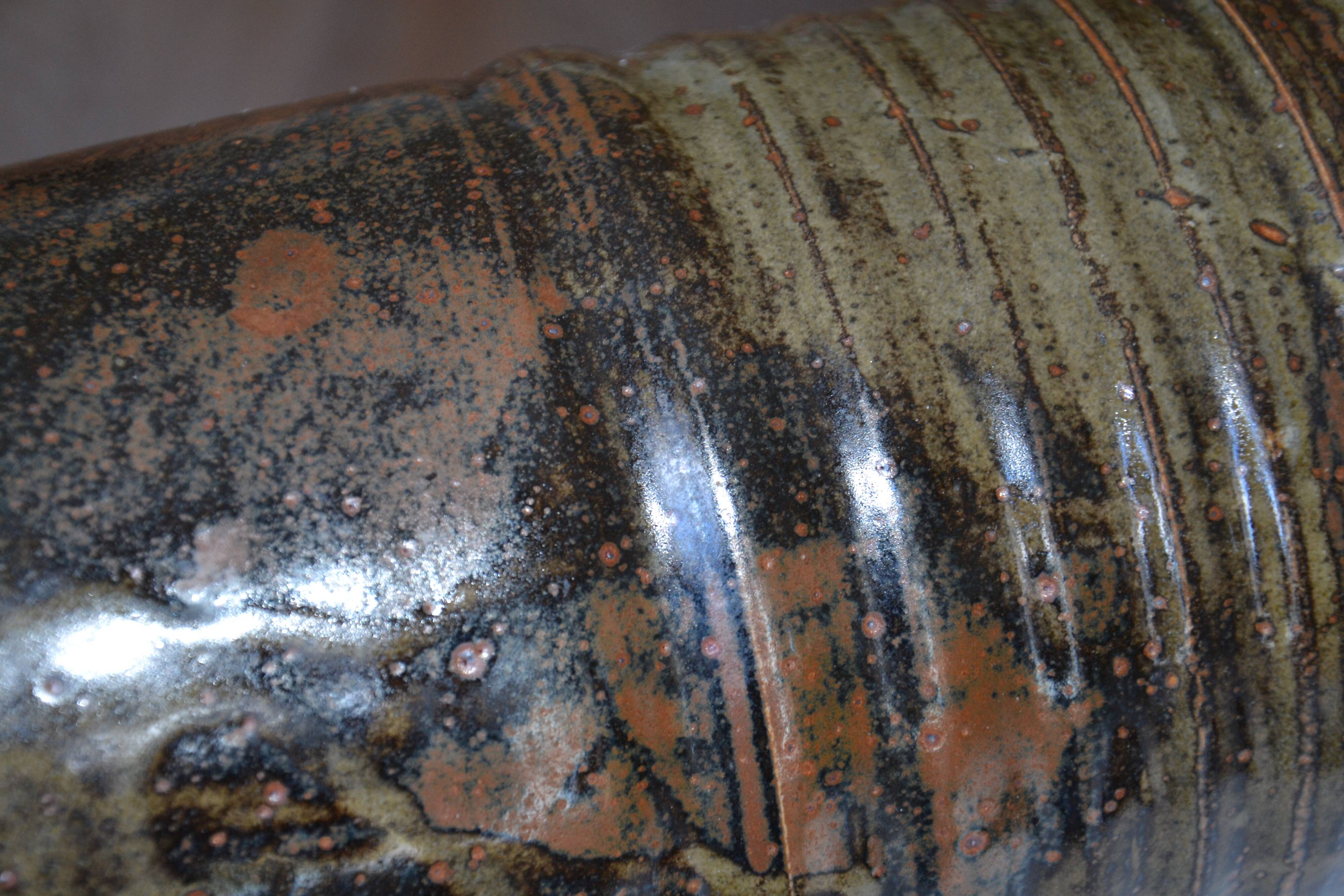 Large stoneware vase "les cyclades" Anduze by Roland Zobel