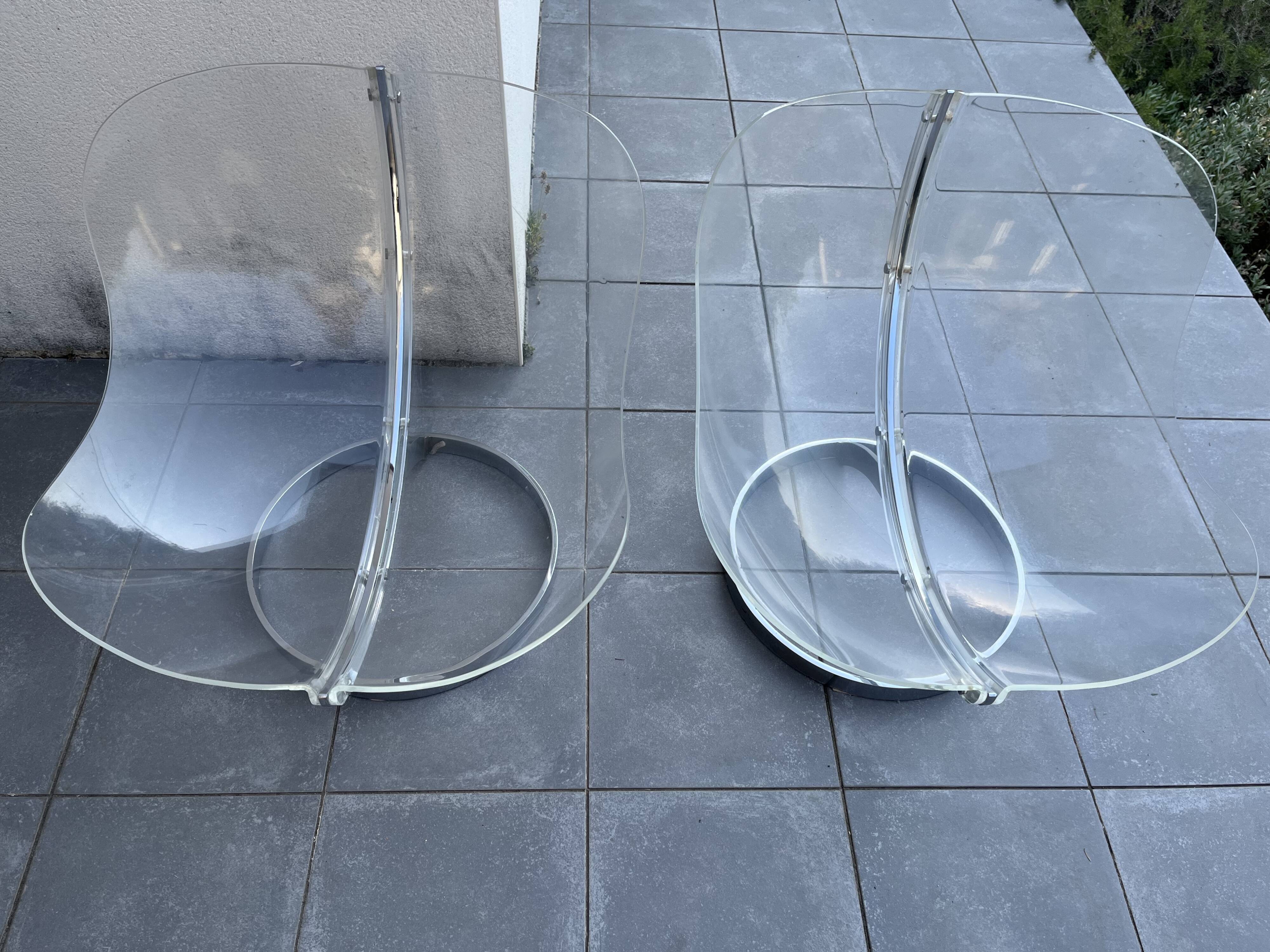 Pair of Armchairs model Sphere by Boris Tabacoff for MMM 1970