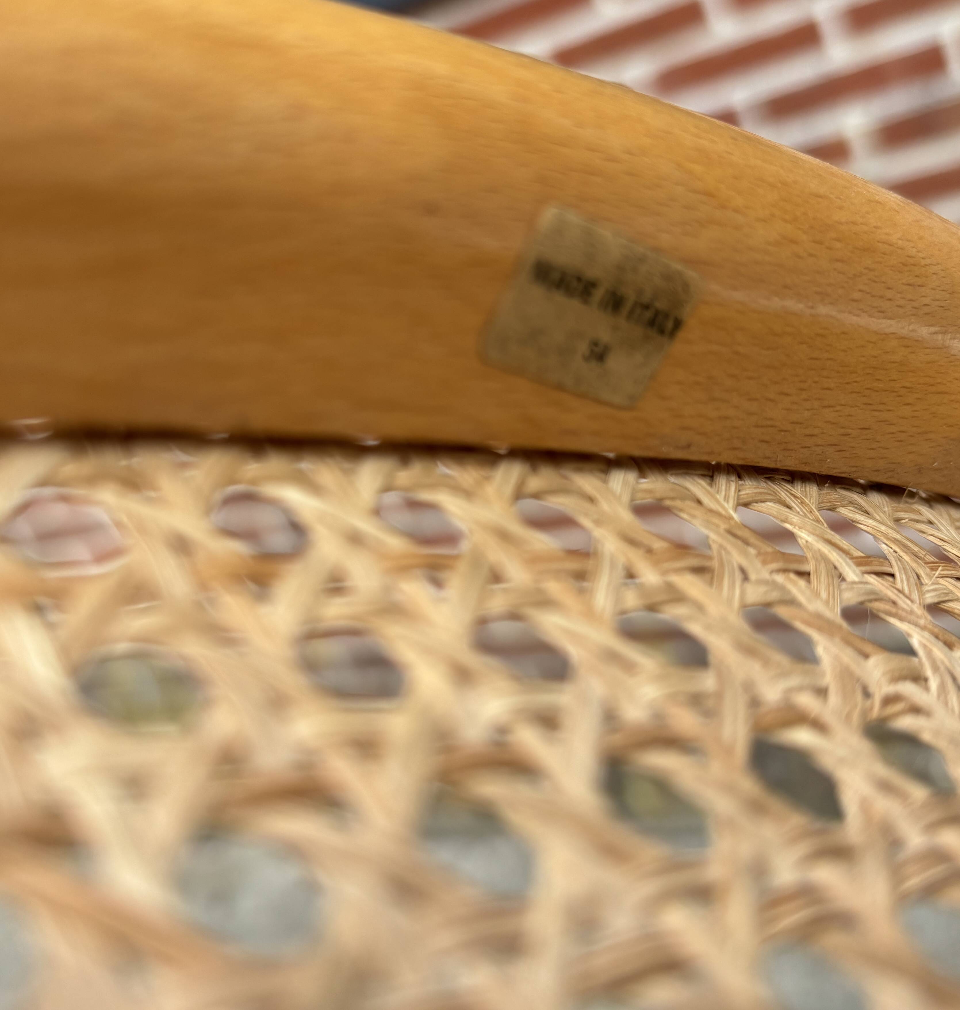 Set of 4 Cesca b32 model chairs in by Marcel Breuer Design