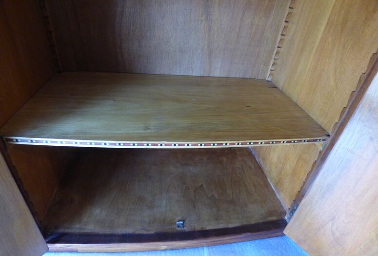 ART DECO sideboard curved walnut veneer around 1930 – Totally restored