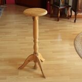 High wooden plant stand - handmade in the 80s - Vintage