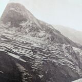 Gorge de la Têt, Pyrenees. Printed photo plate from 1937.