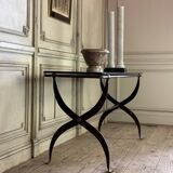 Wrought iron workshop table from around 1900