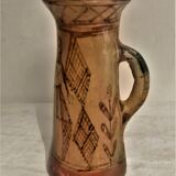 Ancient Berber pottery. Vase, pitcher. Terracotta. XIXth.