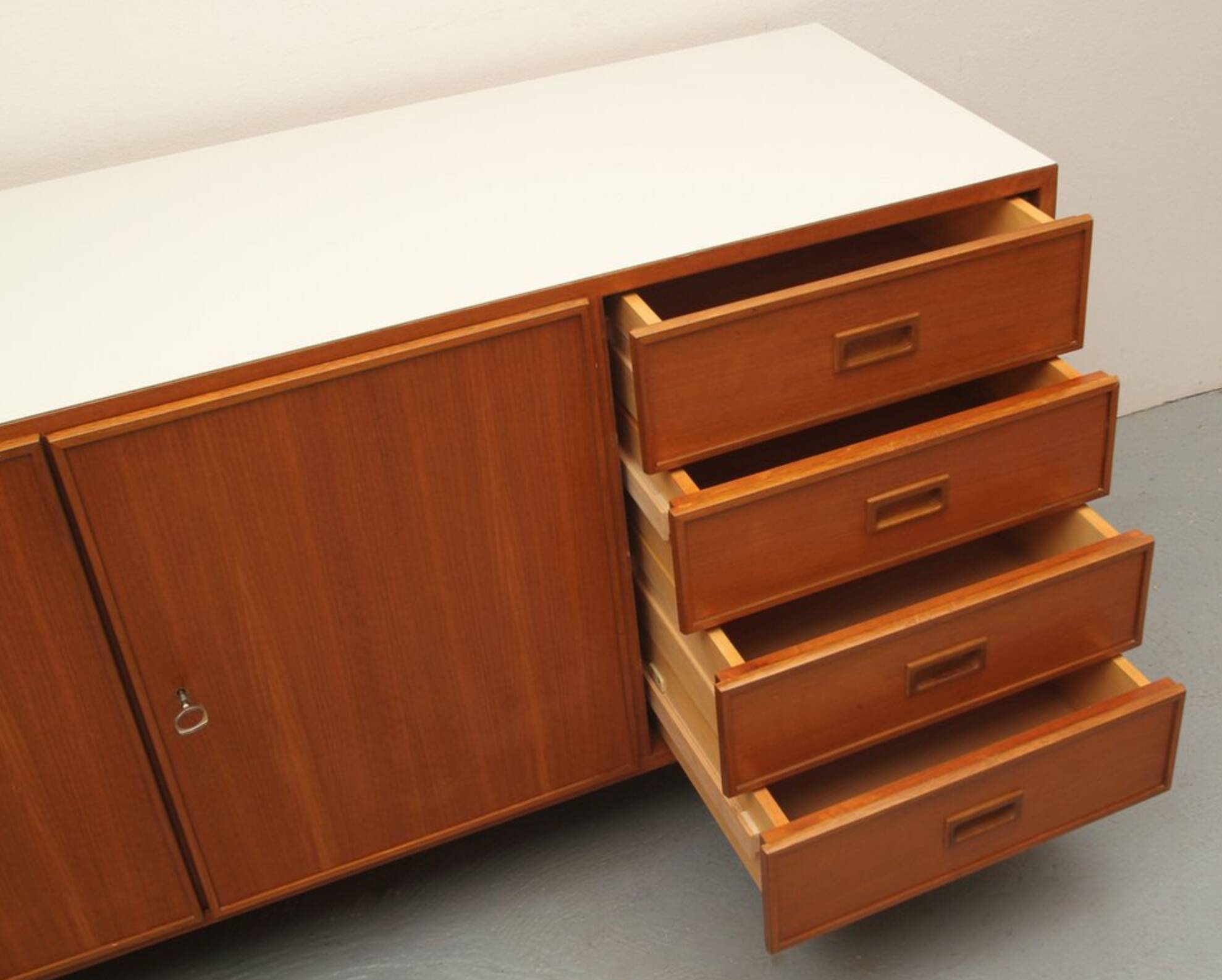 1960s sideboard in teak and formica