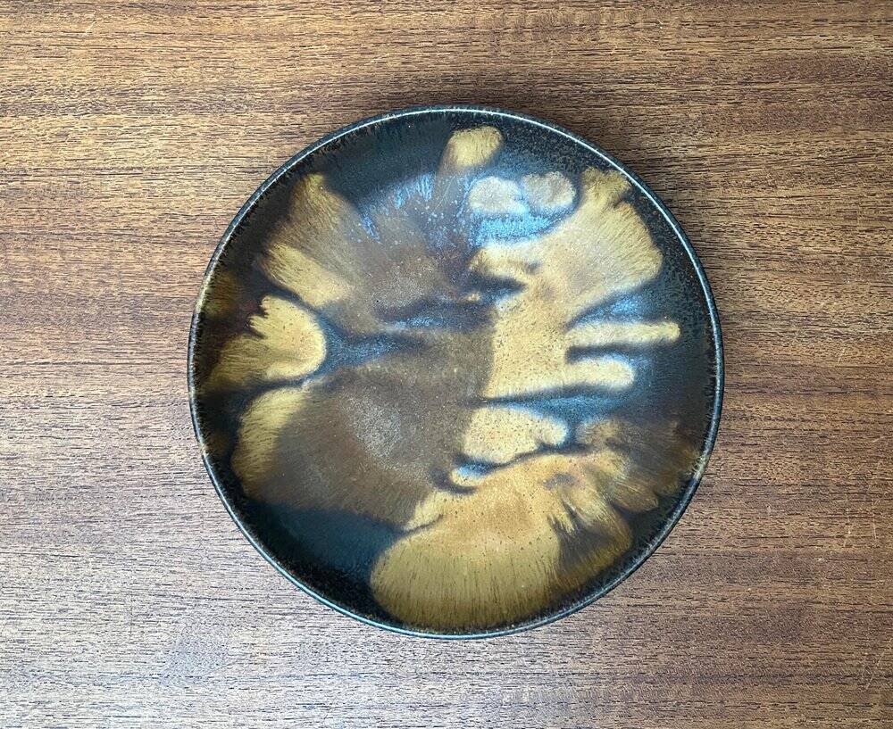 Mid-century German studio pottery bowl by Otto Wichmann, 1960s.