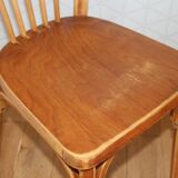 Set of 4 Baumann N°12 medium beech chairs