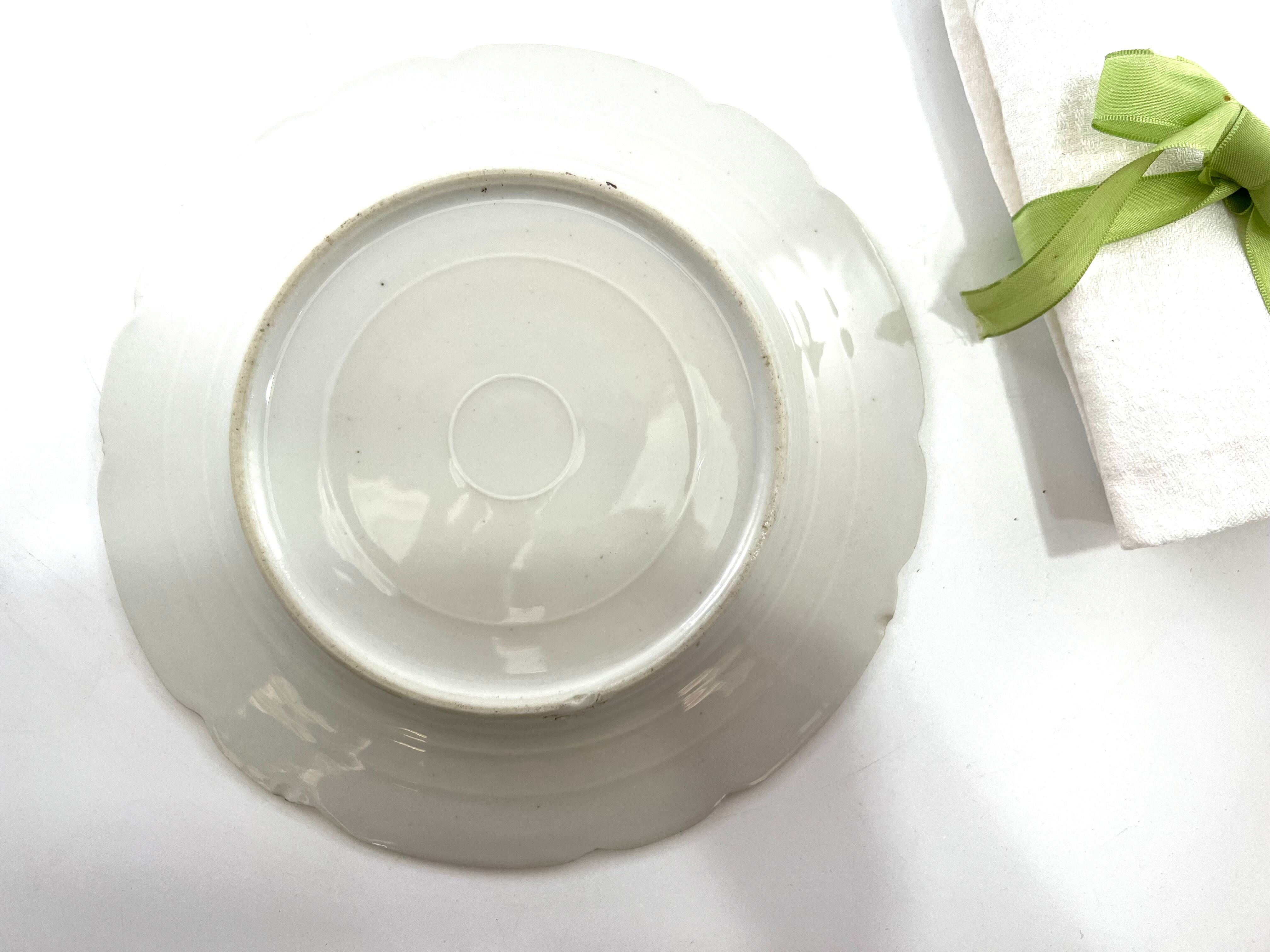 6 flower dessert plates