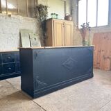 Old counter with black patina