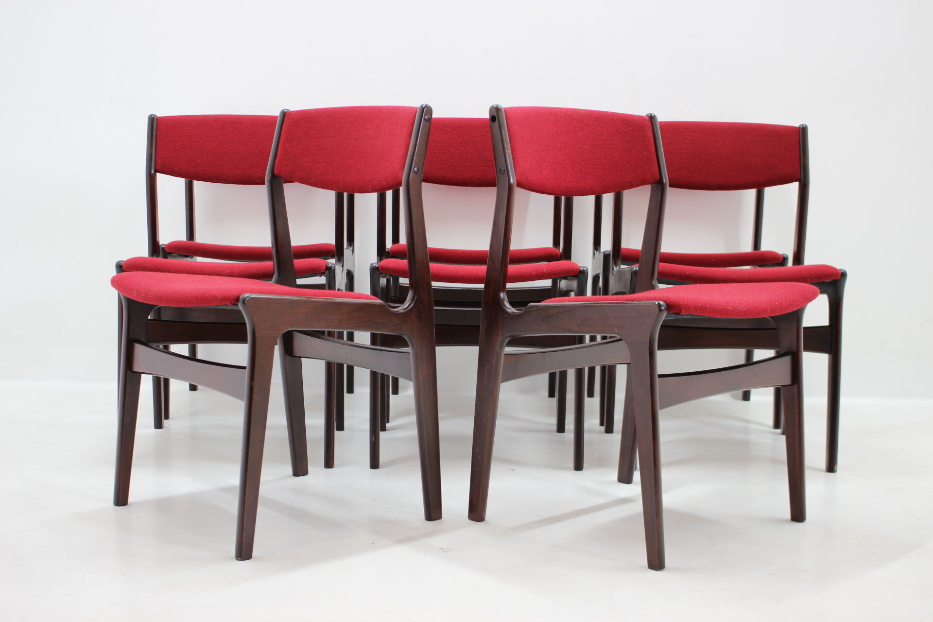 1960s Set of 8 Palisander Dining Chairs, Denmark
