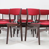 1960s Set of 8 Palisander Dining Chairs, Denmark
