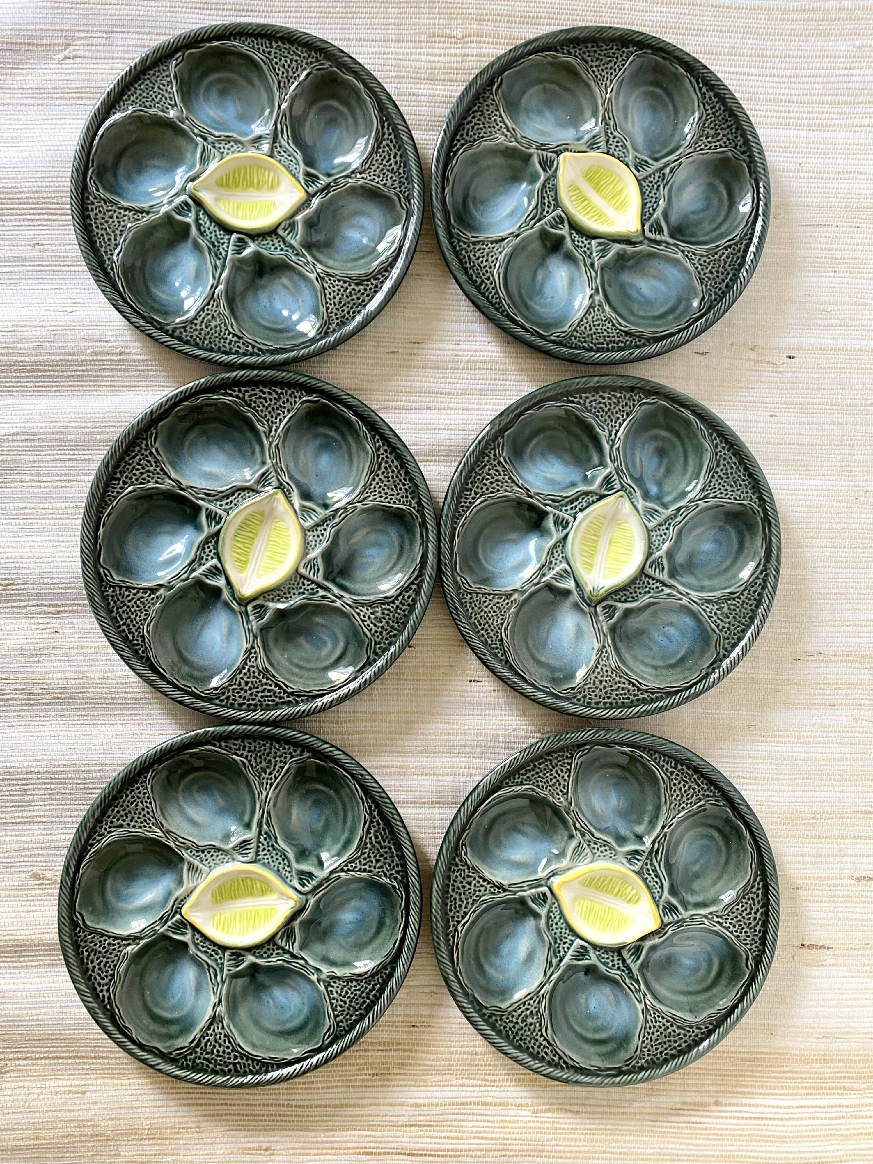 Oyster plates in St Clément slip