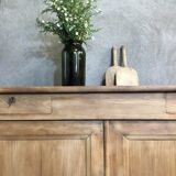 Raw wood sideboard