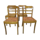 Lot of 4 chairs from the 50s in Monobloc