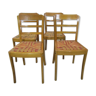 Lot of 4 chairs from the 50s in Monobloc