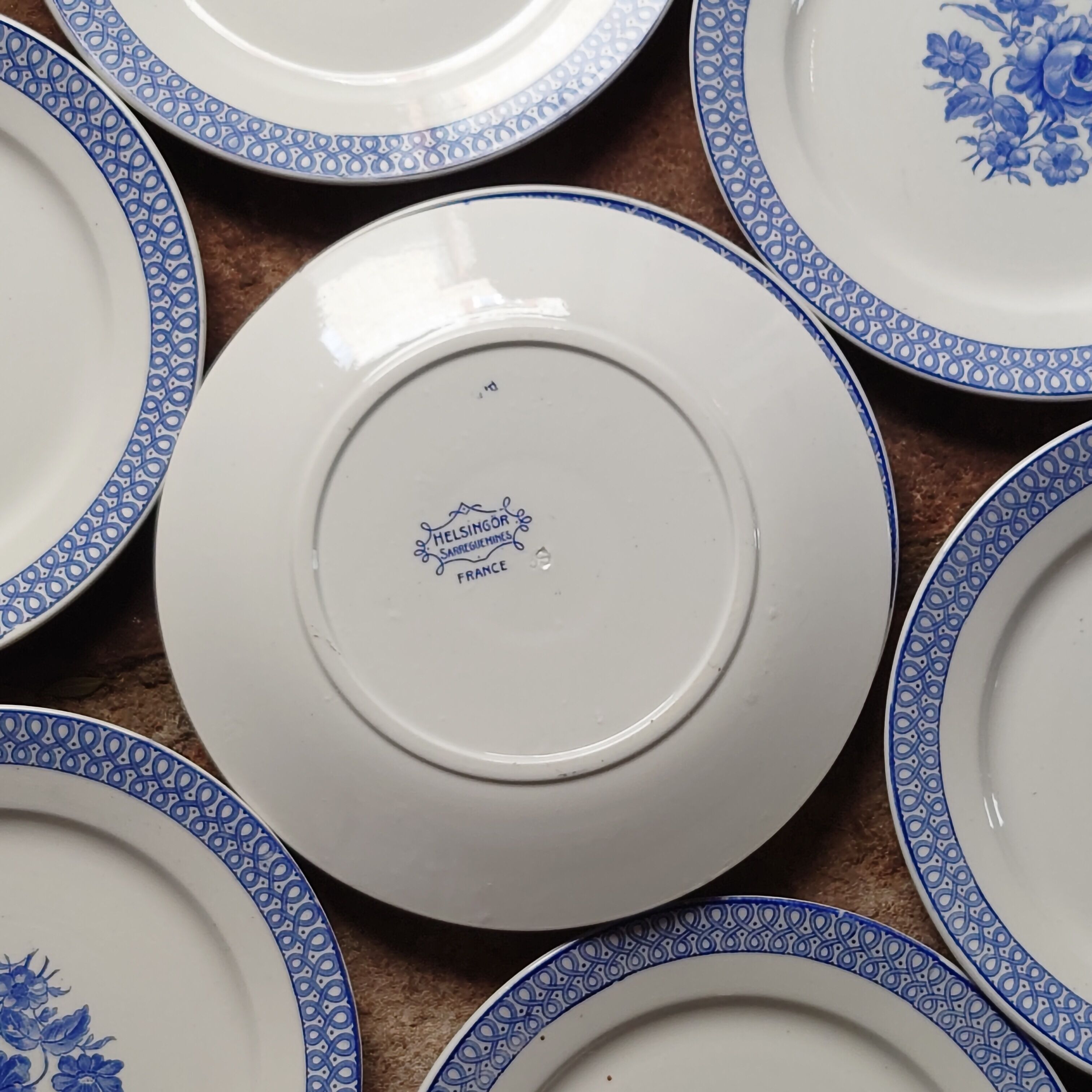 Flat plates "Helsingör" Sarreguemines