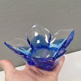 Lotus Glass bowl in mouth-blown glass from Swedish Orrefors 1988.