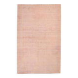 Tapis Anatolien Vintage Fait Main en Laine,Tons Rose Poudré & Beige 265x166