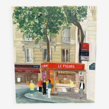 Tableau/peintureTerrasse à Paris Le Figaro