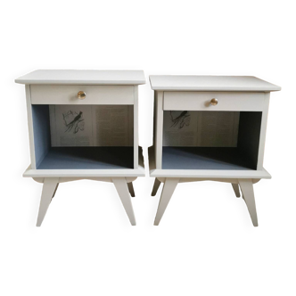 Revamped 60s bedside tables