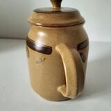 Stoneware coffee/tea pot from Sarreguemines, Lorraine, 70s.