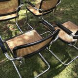 4 chairs B64 Cesca by Marcel Breuer