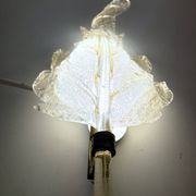 Large Vintage Murano Glass and Gold Leaf Wall Light by Barovier Toso, Italy