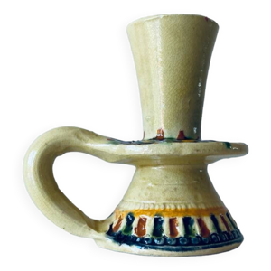 bougeoir en terre cuite