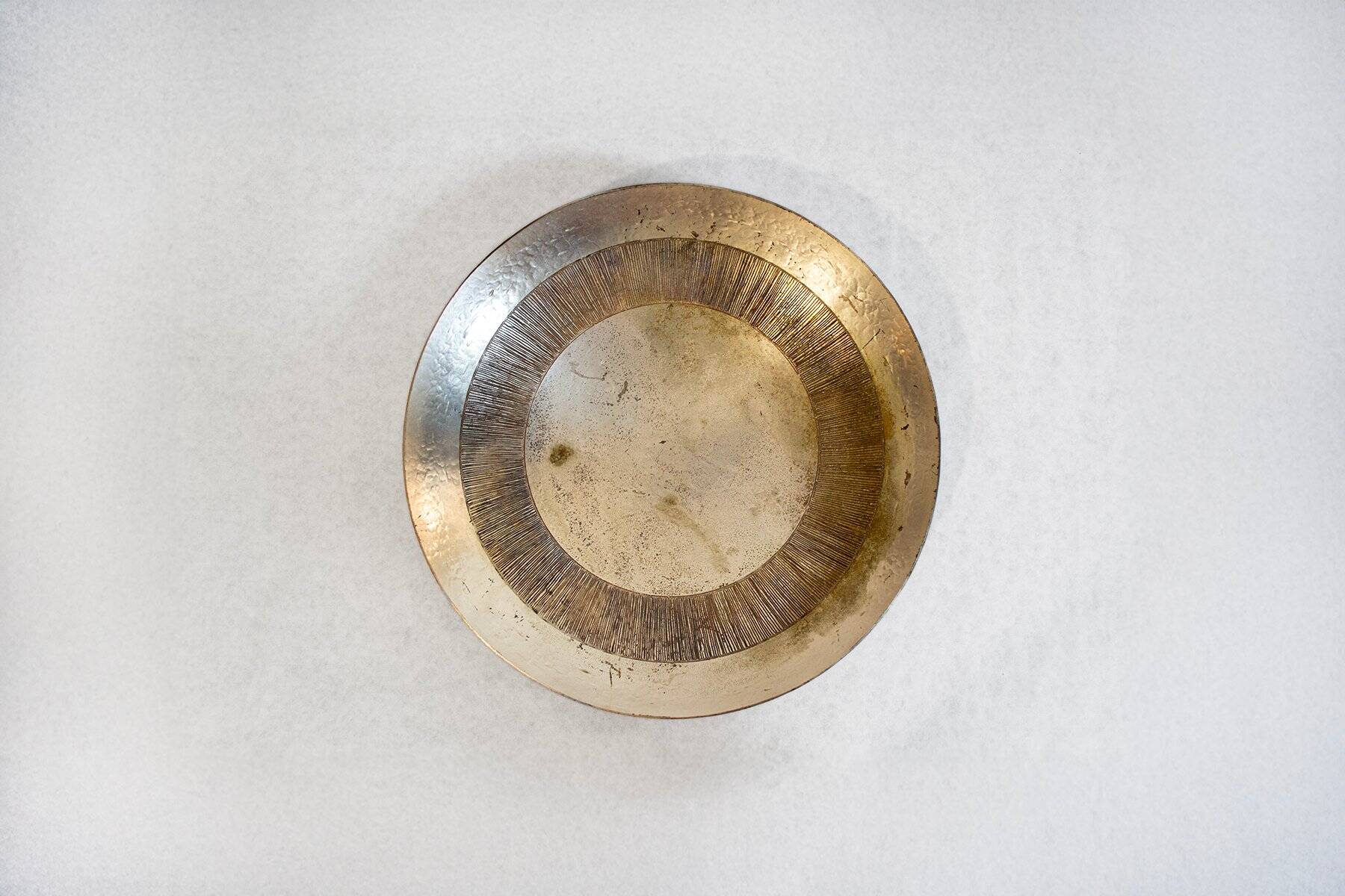 Silver-plated centrepiece by Atelier des Orfèvres Ra-Sa Padova, Italy, 1960s.