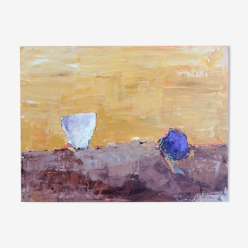 Modern painting - abstract still life