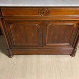 Wooden and marble sideboard