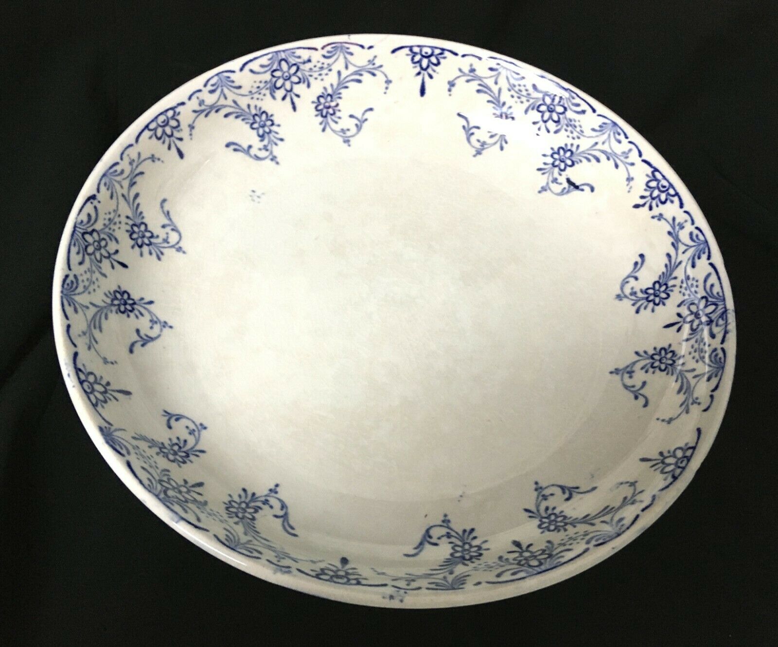 Cup on pedestal Luneville K-G décor China vintage earthenware