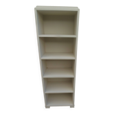 Renovated vintage 1950s library in beige.