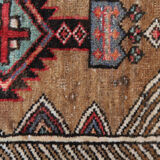 Traditional tribal wool runner rug long handmade oriental wool carpet 100x450cm