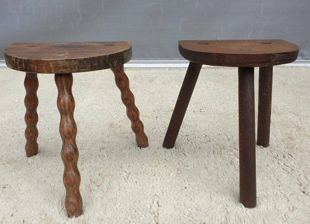 Trio of Nature decorative milking stools
