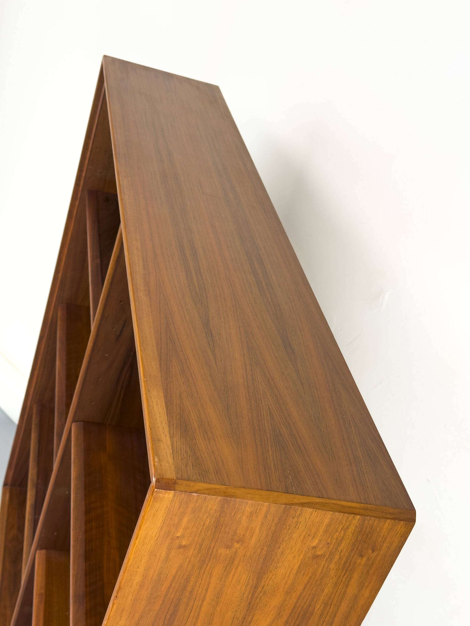 Large Walnut Bookcase by Bertil Fridhagen for Bodafors, 1969