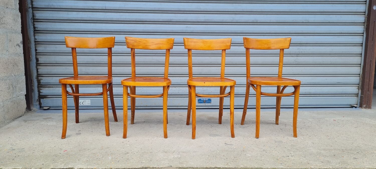 Set of 4 Baumann bistro chairs