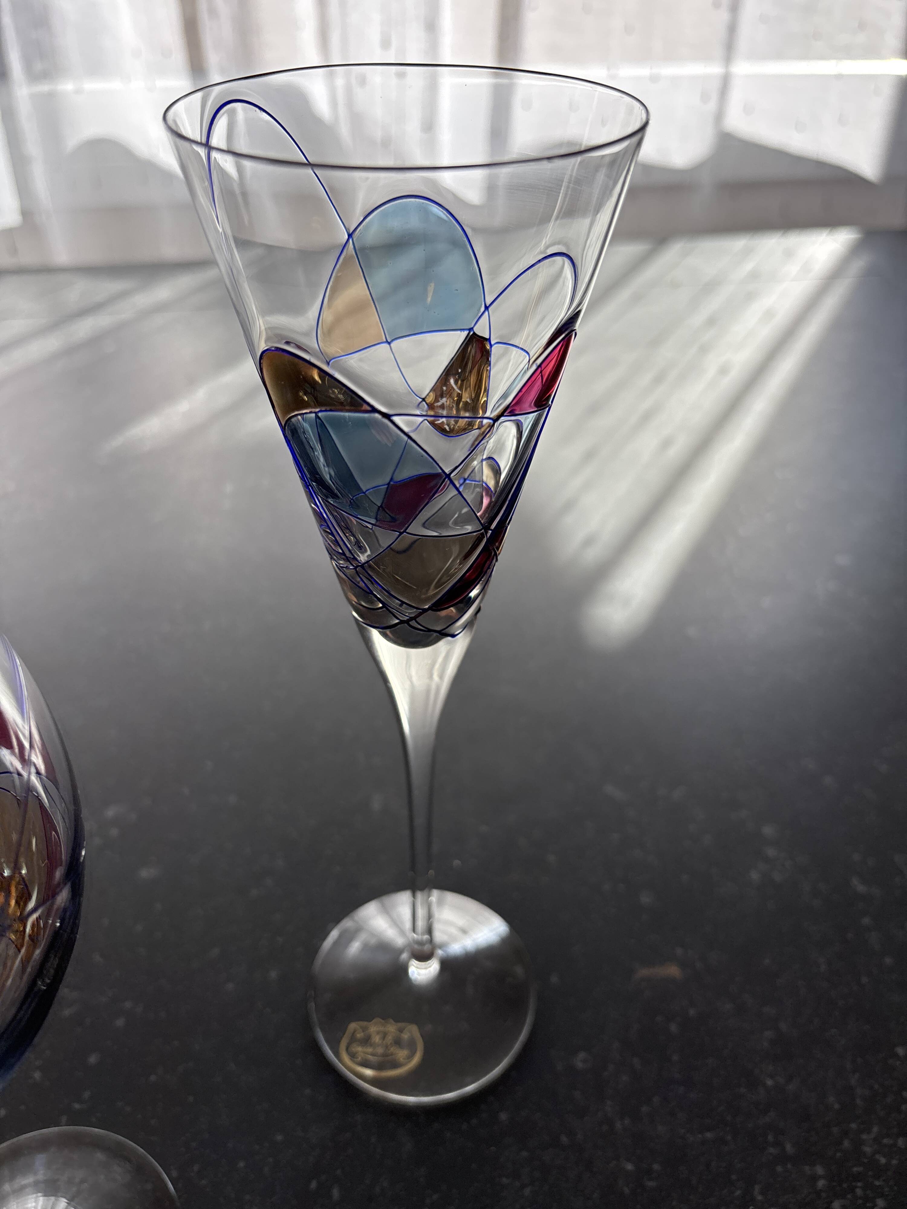 Verre en cristal M.f paris