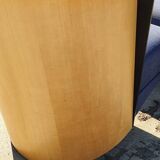 Set 2 - post modern cube lounge chair plywood - metal 1980s 1990s