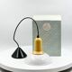 Vintage 80s Yellow Ceramic Pendant Lamp by Imago Italy - New Old Stock