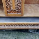 Wardrobe in China and rattan braces 60/70