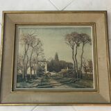 Painting landscape reproduction by Pissarro