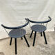 Techna armchairs – asahi kogyo, italian manufacture, 1990s