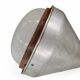 Large aluminium industrial hanging lamp 1970s height 55 cm