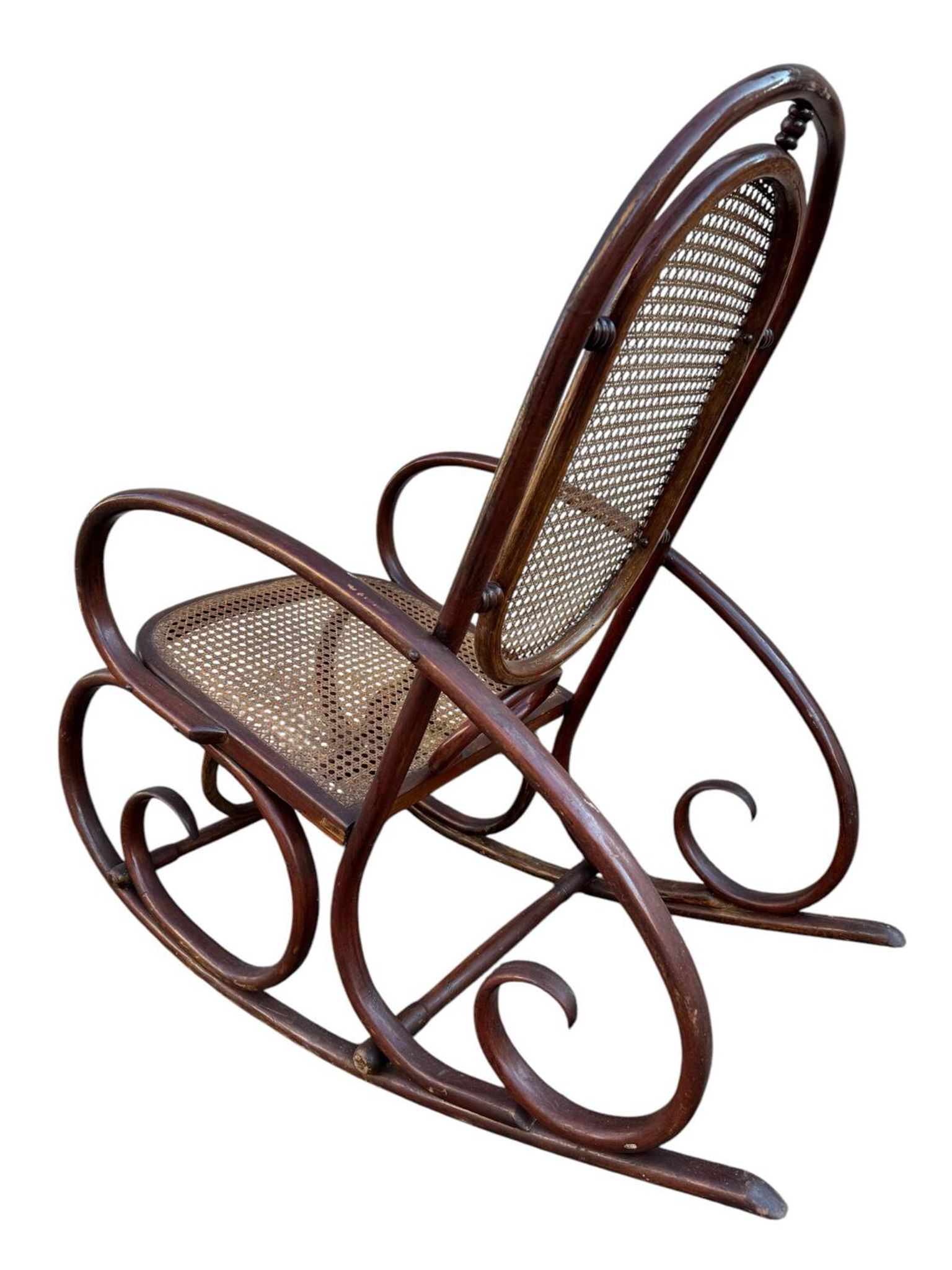 Set de 2 Rocking-chairs Style Thonet 19’s
