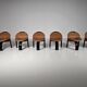 Set of 6 'Sail' dining chairs by Giovanni Offredi for Saporiti, 1973