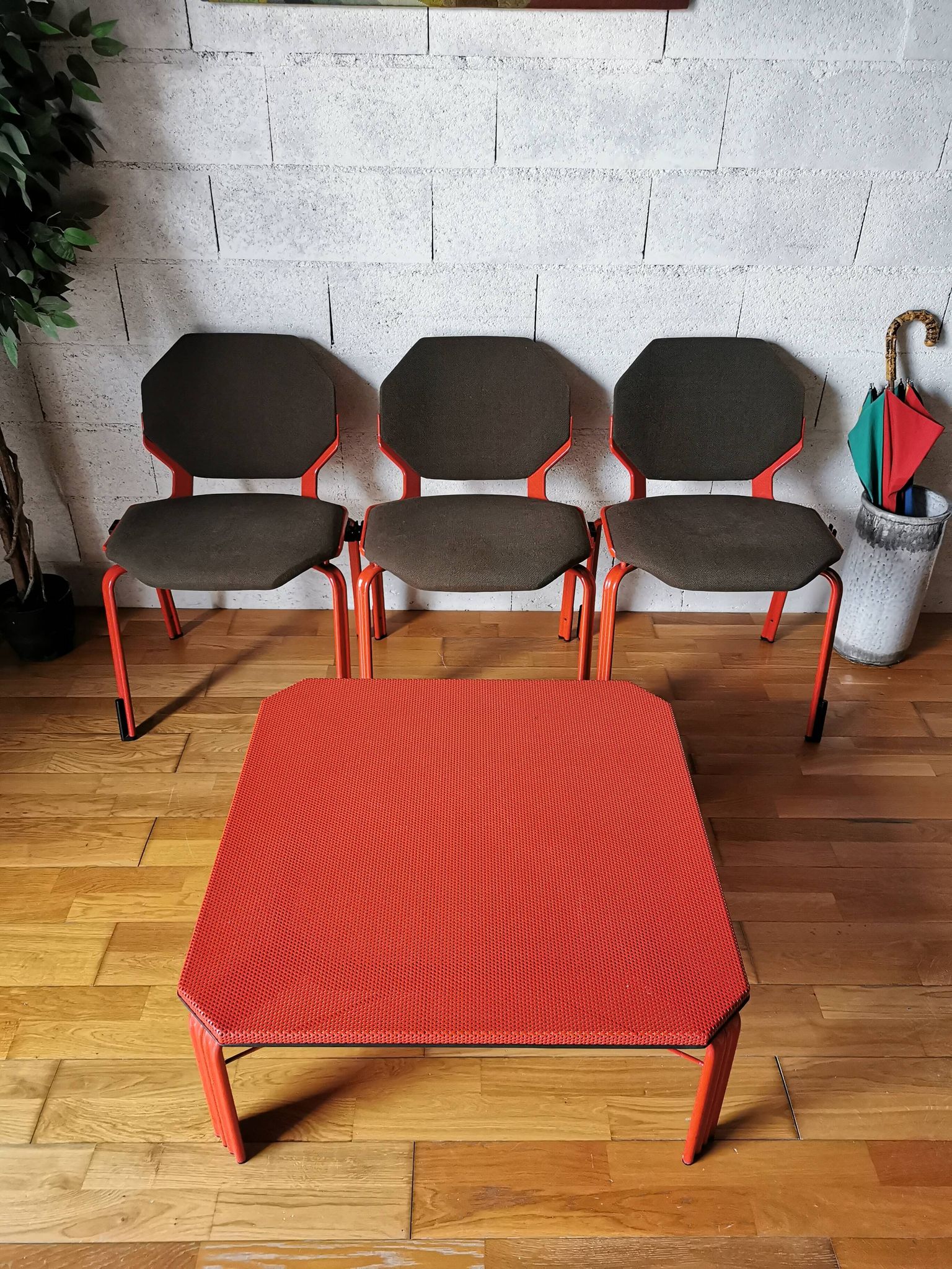 Table basse par hartmut s. engel pour fröscher, circa 1980.