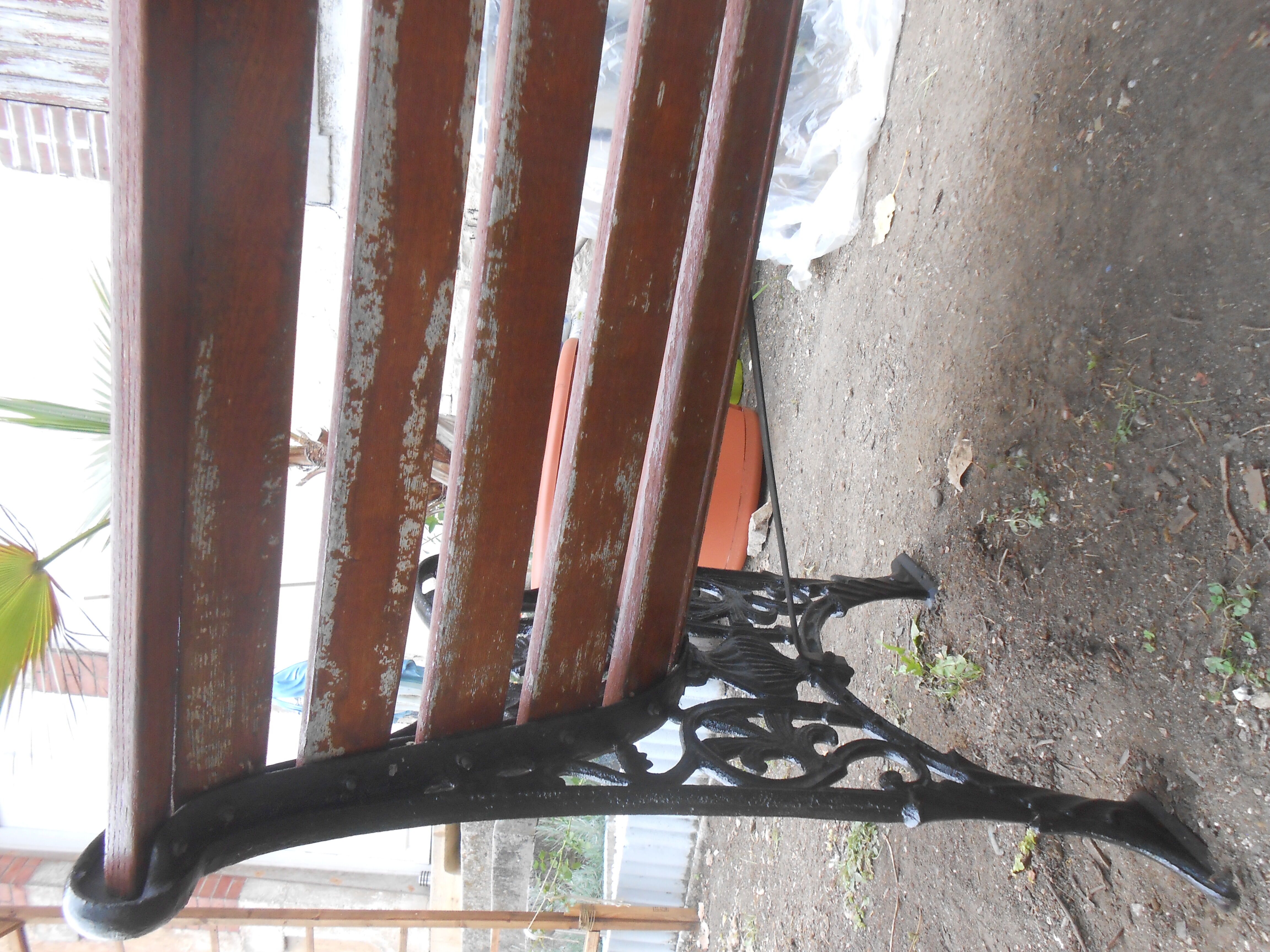 Victorian cast garden bench